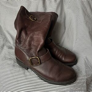 Brown Leather Frye Boots